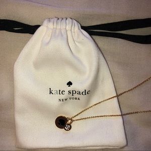 gold kate spade pendant necklace